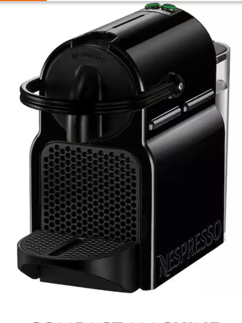 Nespresso Compact Espresso Machine - Black